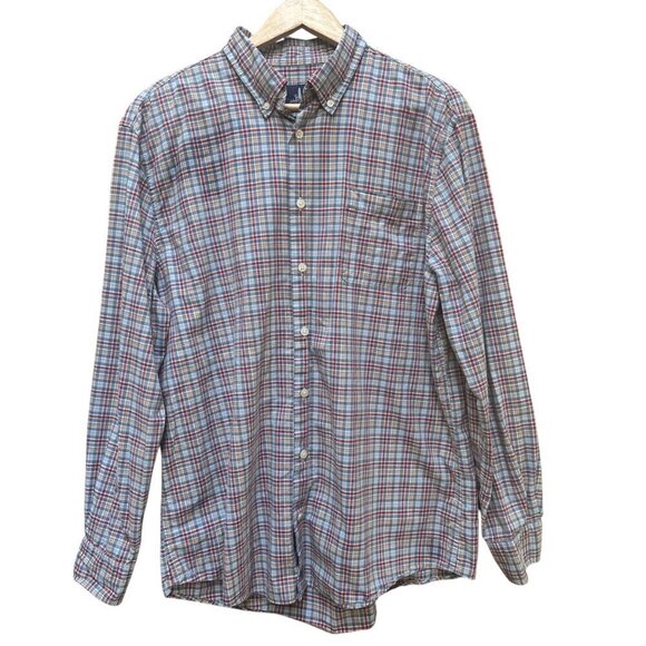 Johnnie-O‎ Shirt Men's Plaid Long Sleeve Button-Up Casual Size Large - Picture 1 of 10